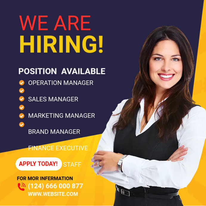 Job Vacancy template | PosterMyWall