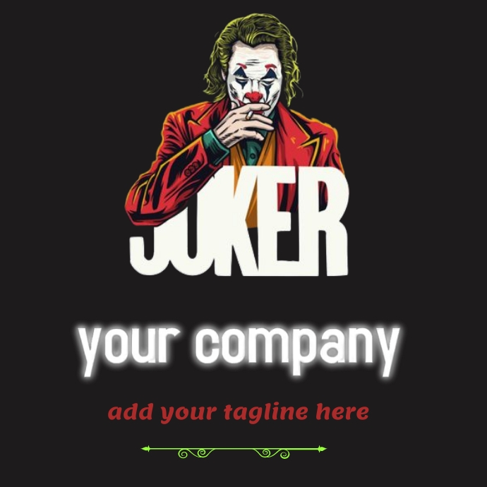 Disclaimer Jocker jocker logo Template | PosterMyWall