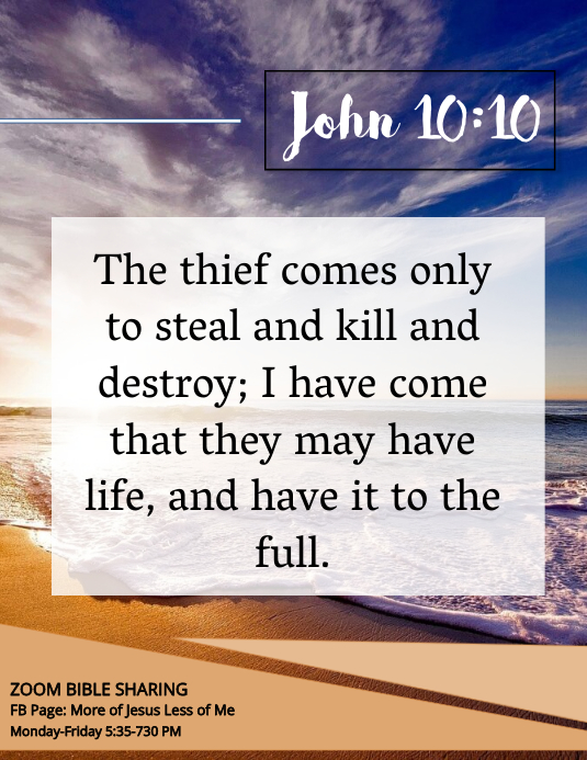 John 10:10 Template | PosterMyWall