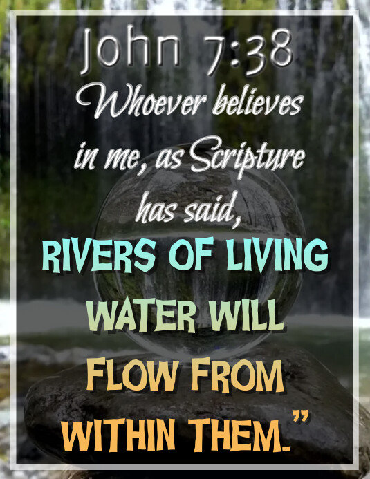 John 7 38 Bible Verse Christian Church Flyers Template PosterMyWall John 7 38 bible verse christian church flyers template postermywall