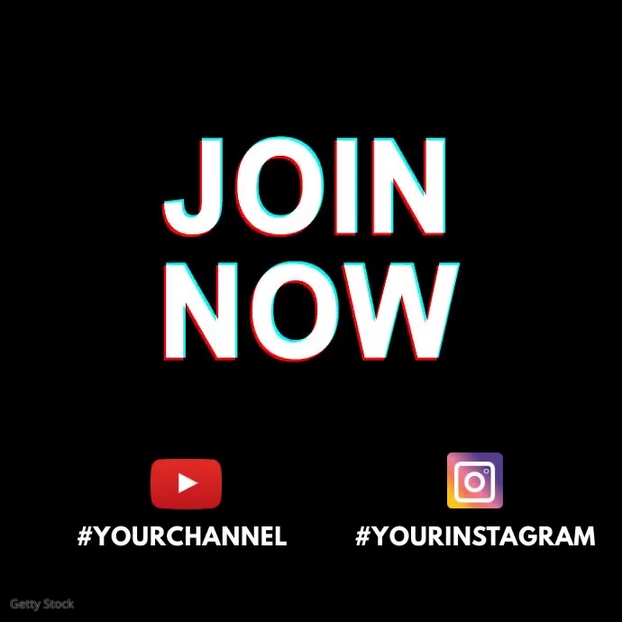 Join Now Subscribe invitation video animation Iphosti le-Instagram template