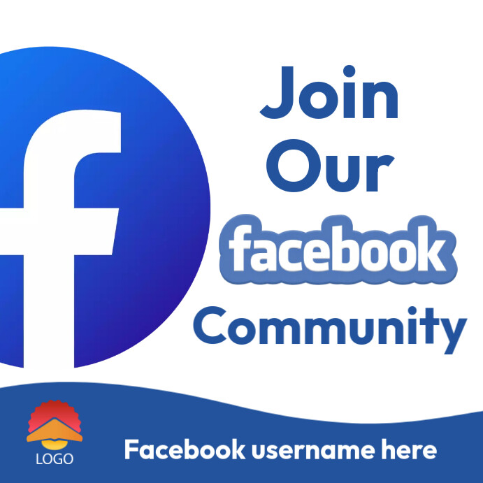 Join our Facebook community Template | PosterMyWall