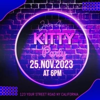 Join Our Kitty Party Instagram-bericht template