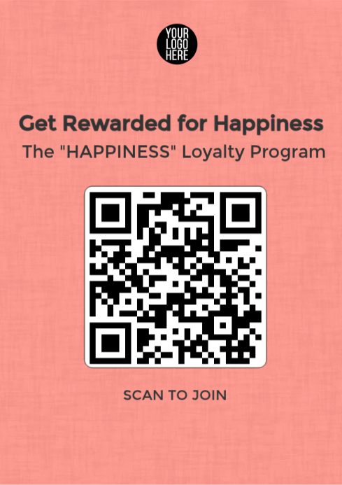 Join our loyalty rewards scan template | PosterMyWall