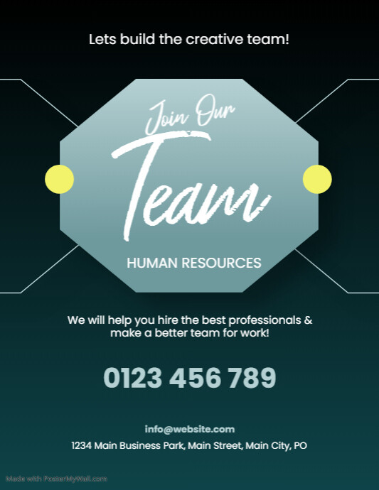 join our team flyer Template | PosterMyWall