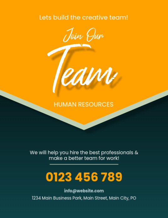 join our team flyer Template | PosterMyWall