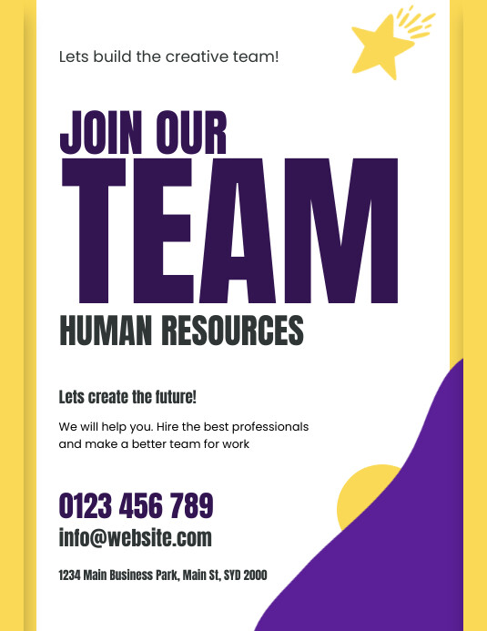 Join our team flyer Template | PosterMyWall