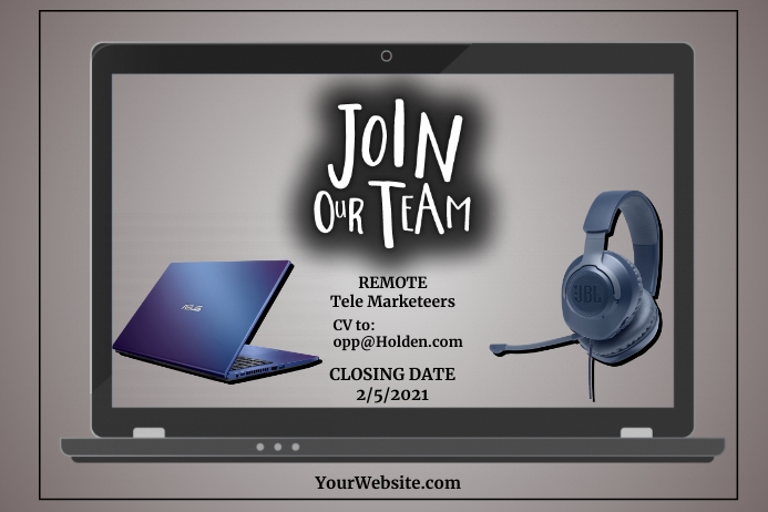 Join Our Team Remote Job Template | PosterMyWall