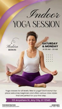Join Pilates Classes Flyer Rolka Instagram template