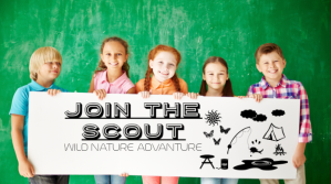 Zielony JOIN THE SCOUT Miniatura di YouTube Template