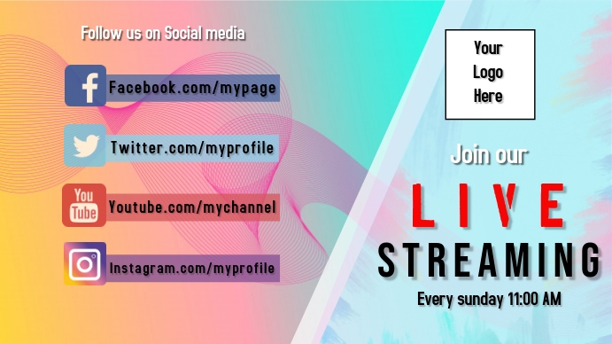 Join Live Image Copy of join us live streaming | PosterMyWall