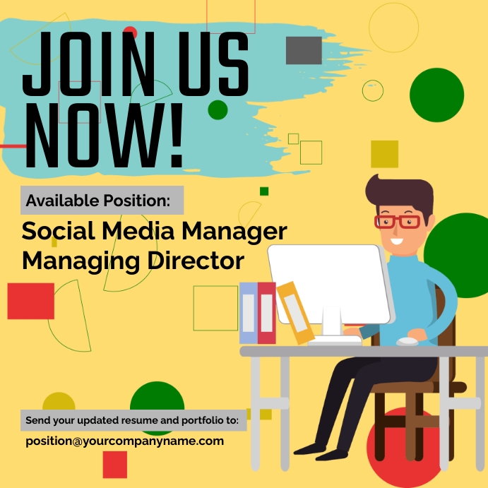 Join Us Now Instagram Post Template | PosterMyWall