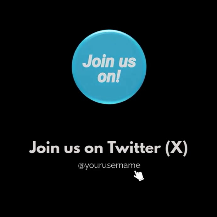 join us on twitter Template | PosterMyWall