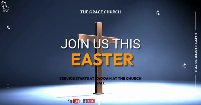 join us this easter Ibinahaging Larawan sa Facebook template