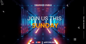Black Church Service Invitation Facebook Shared Image Template
