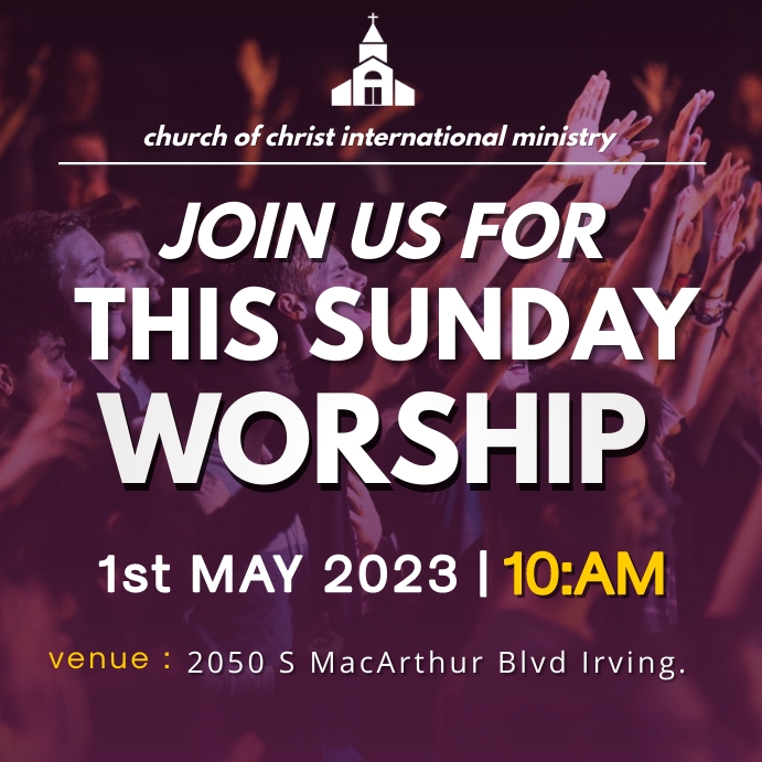 join us worship service Template | PosterMyWall