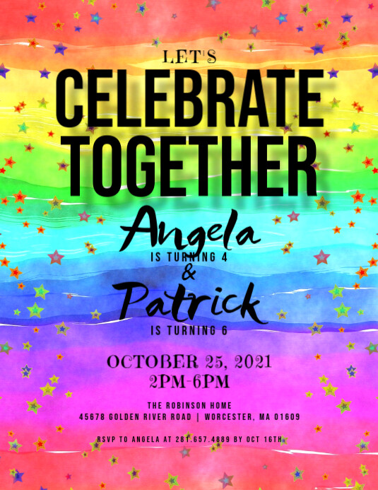 Modele Invitation A Une Fete D Anniversaire Commune Postermywall Modele Invitation A Une Fete D Anniversaire Commune Postermywall