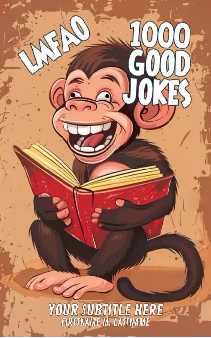 joke comedy laughter book design cover (1) Kindle / Okładki książek template
