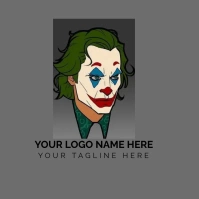 joker nft art Logo template