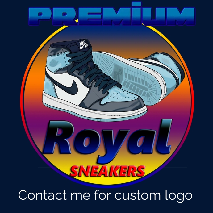 jordan 1 sneaker Template PosterMyWall