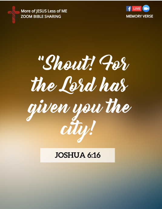 JOSHUA 6:16 传单(美国信函) template