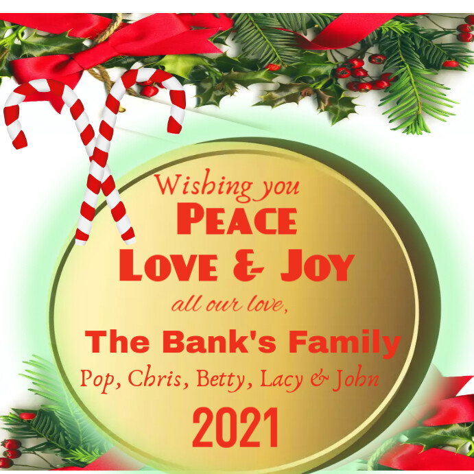 Joy Christmas Card Template | PosterMyWall