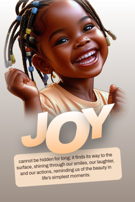 Joy Poster template