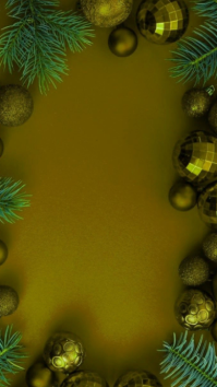Joyful “golden Christmas Luxury Background” Digital Display (9:16) template