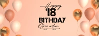 Joyful 18 Birthday Facebook Cover Photo template