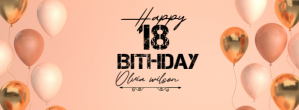 Cokelat Birthday Celebration Facebook-coverfoto Template