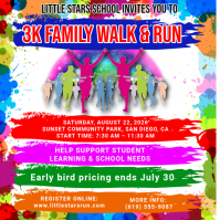 Joyful 3K Family Walk & Run Instagram Post template