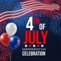 Joyful  4th Of July, Independence Day Instagram Post template