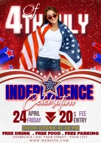 Joyful 4th Of July A3 template