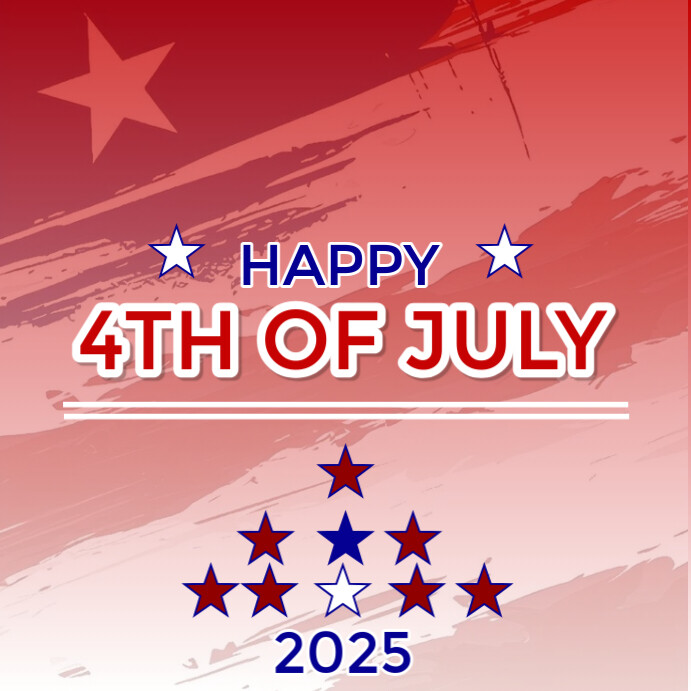 Joyful 4th Of July Square (1:1) 方形(1:1) template
