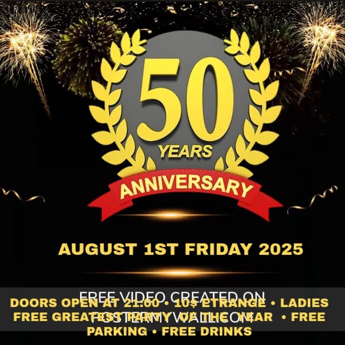 Joyful 50 Years Anniversary Instagram Post Template | PosterMyWall