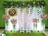 Joyful 50 Years Anniversary Yard Sign Rótulo de jardín template