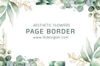 Joyful Aesthetic Flowers Label template