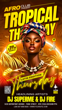 Joyful Afro-Latin Club Event Instagram Story template