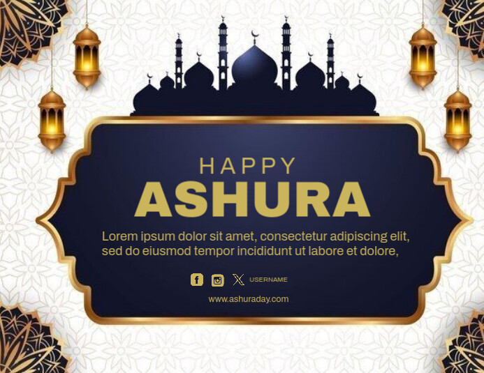 Joyful Ashura Flyer Template Flyer (us Letter)