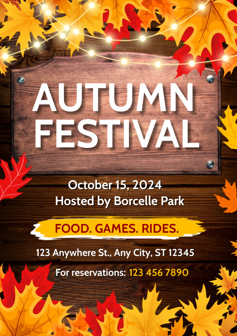 Copy of Joyful Autumn Festival A4 | PosterMyWall