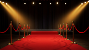 Black Red Carpet Event Digitalt display Template