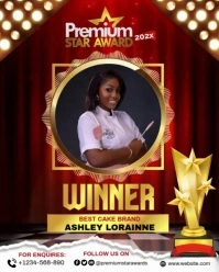 Joyful Award Presentation/ Nomination  Instagram Portrait template