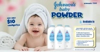Joyful Baby Powder  Facebook Shared Image Obraz udostępniany na Facebooku template