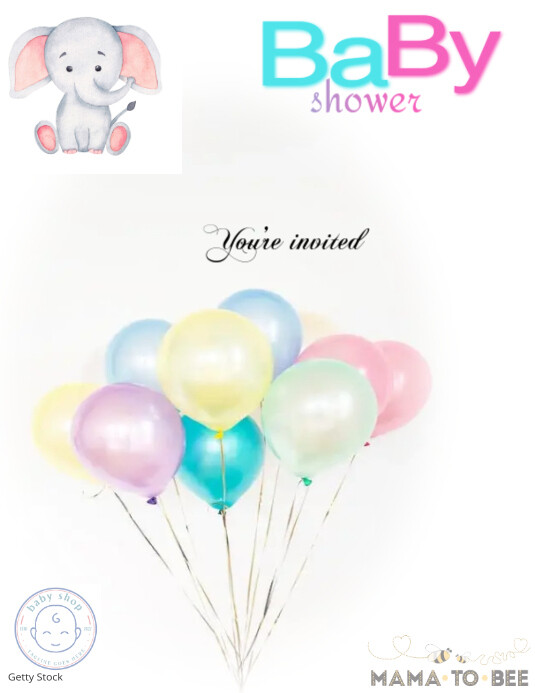 Joyful Baby Shower Flyer (us Letter) template