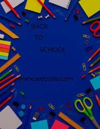 Joyful Back To School Design  Flyer (us Letter) template