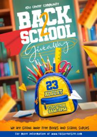 Joyful Back to School Giveaway A4 template