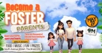 Joyful  Become A Foster Parents Facebook Shared Image template