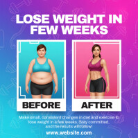 Joyful Before And After Square (1:1) template