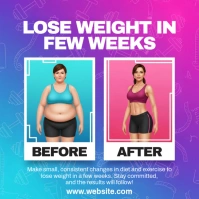 Joyful Before And After Square (1:1) template