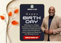 Joyful Birthday  A1 template